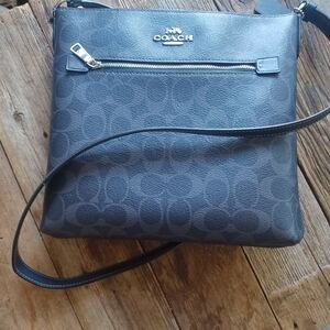 Coach Signature Gray Crossbody Bag